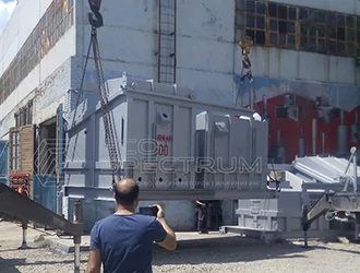 محرق لمعالجة نفايات البناء